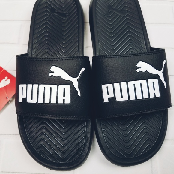 PUMA POPCAT black and white slides - Picture 8 of 8